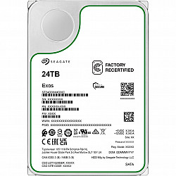 Seagate Recertified Exos ST24000NM000C 24TB 7.2K RPM SATA 6Gb/s 512e 3.5 Enterprise Hard Drive
