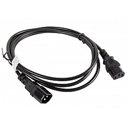 LANBERG CA-C13E-10CC-0018-BK extension power cable C13-> C14 1.8m