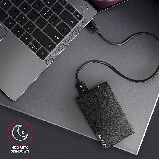 AXAGON A compact aluminum USB 3.2 Gen 1 - SATA 6G external box designed for 2.5