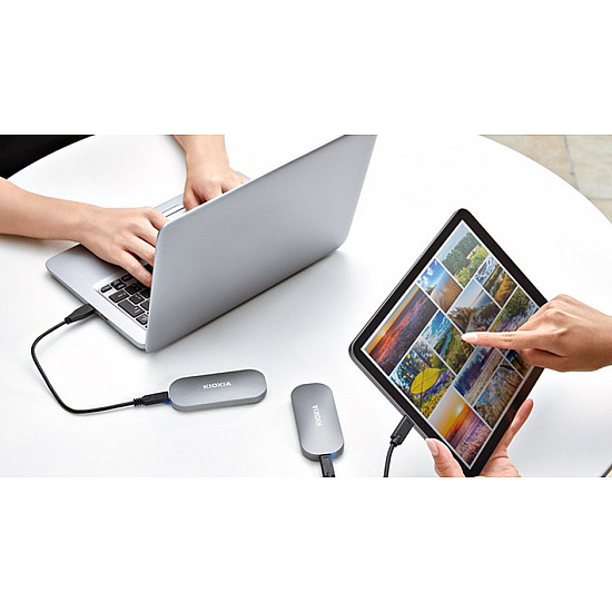 Exceria Plus Portable SSD 1 TB, Externe SSD grau, USB-C 3.2 Gen 2 (10 Gbit/s)