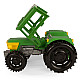 Farmer tractor wit h a trailer in a carton