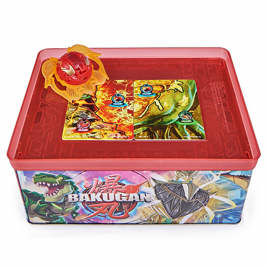 Bakugan Baku-tin with Special Attack Mantid, Customizable, Spinning Action Figure and Toy Storage, Kids Toys for Boys and Girls 6 and up