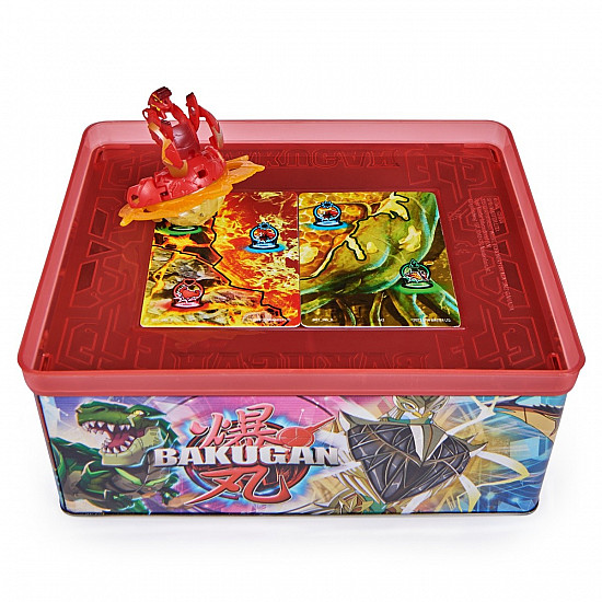 Bakugan Baku-tin with Special Attack Mantid, Customizable, Spinning Action Figure and Toy Storage, Kids Toys for Boys and Girls 6 and up