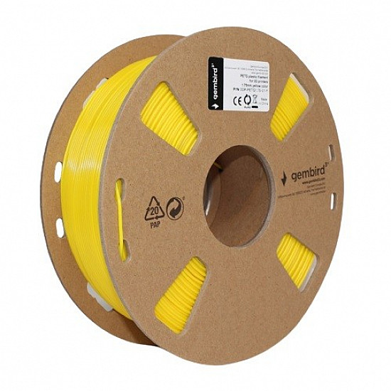 Gembird Gelb - 1 kg - Rolle - PTEG-Filament (3D)
