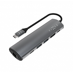 Fixed 6-port USB-C HUB Pro for laptops and tablets