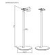 Floor stands for Sonos® ERA 300, Maclean, MC-995