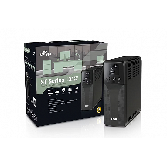 Fortron UPS and AVR Stabilizer ST 850 850 VA 510 W 220-240 V