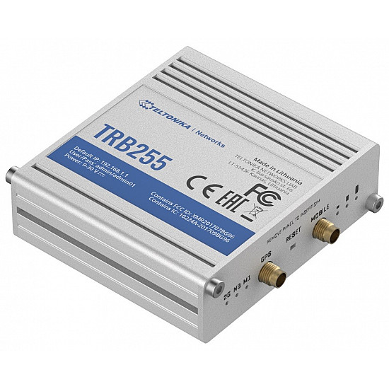 Teltonika TRB255 Industrial LTE Cat M1 Gateway LTE Cat M1 / NB-IoT/ EGPRS, LPWAN Modem