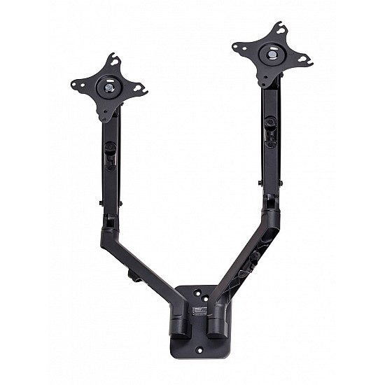 ADJUSTABLE FRAME FOR 2 MONITORS TO BE MOUNTED ON A WALL 17-27 100X100MM UP TO 7 KG