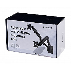 ADJUSTABLE FRAME FOR 2 MONITORS TO BE MOUNTED ON A WALL 17-27 100X100MM UP TO 7 KG