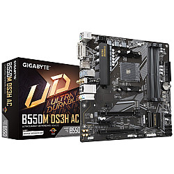 Pagrindinė plokštė GIGABYTE B550M DS3H AC 1.5 Micro-ATX DDR4 PCIe 4.0 WiFi