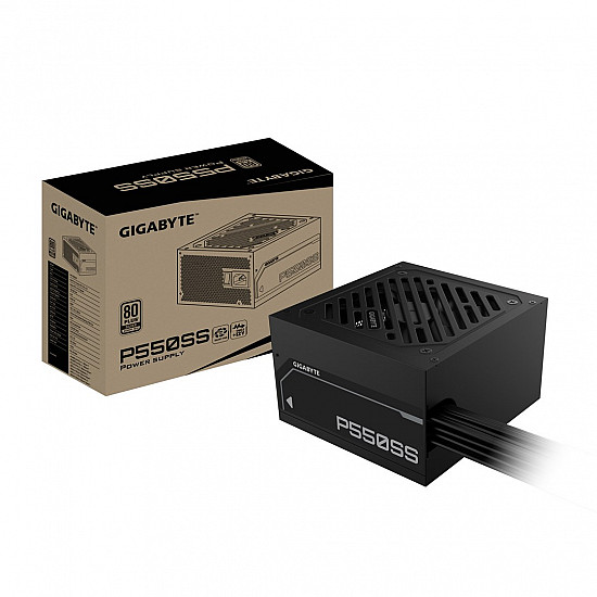 Gigabyte GP P550SS GEU1 maitinimo blokas su 550W, patikimumas, efektyvumas 2025