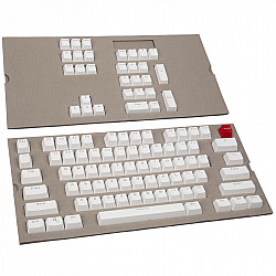Glorious ABS-Doubleshot - 104 pcs., white, ANSI, US-Layout