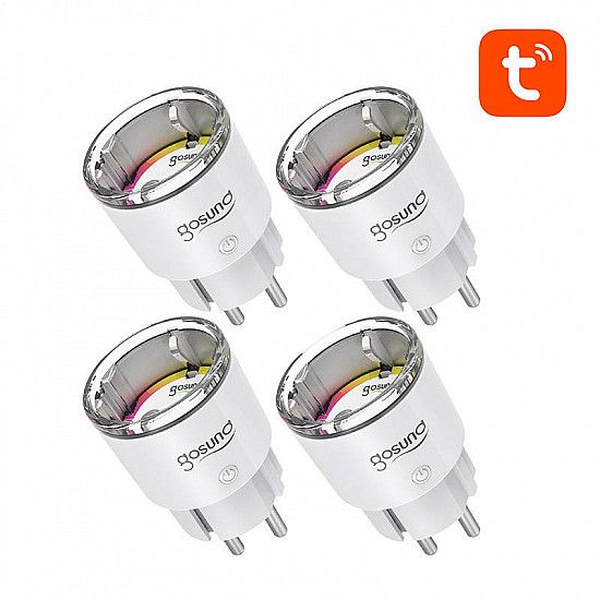 Gosund EP2 WiFi smart socket, 4 pieces (four-pack) 10A Tuya