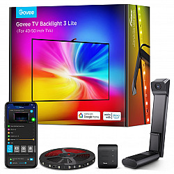 Govee H6097 TV Backlight 3 Lite LED Strip backlight for 40-50 inch TV, RGBICW, Wi-Fi+Bluetooth