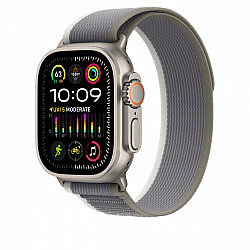 Apple Trail Loop Strap, Green/Grey, 42 (Series 1/2/3)/44/45/46/49 mm, MT5Y3ZM/A