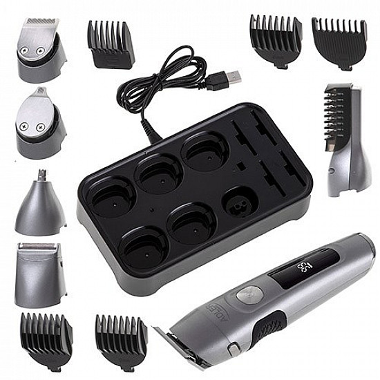 Adler Grooming 6 in 1 Set AD 2944 Cordless Number of length steps 6 Stainless Steel/Black