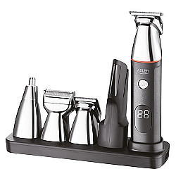 Adler 5in1 Men’s Grooming Kit AD 2946 Cordless Number of length steps 4 Black/Stainless Steel