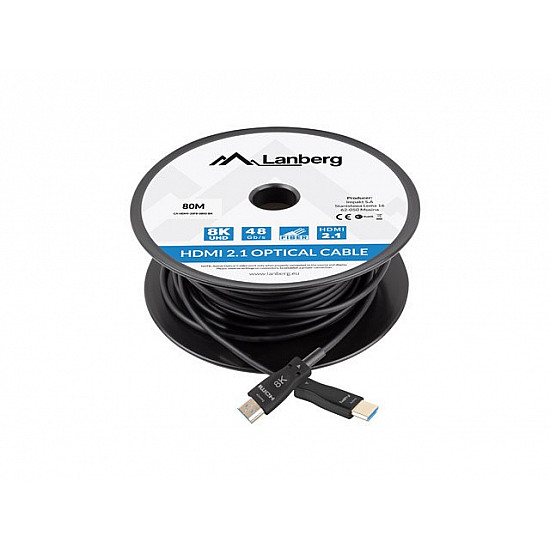 CA-HDMI-30FB-0800-BK, 80 m, HDMI type A (standard), HDMI type A (standard), 48 Gbit/s, black