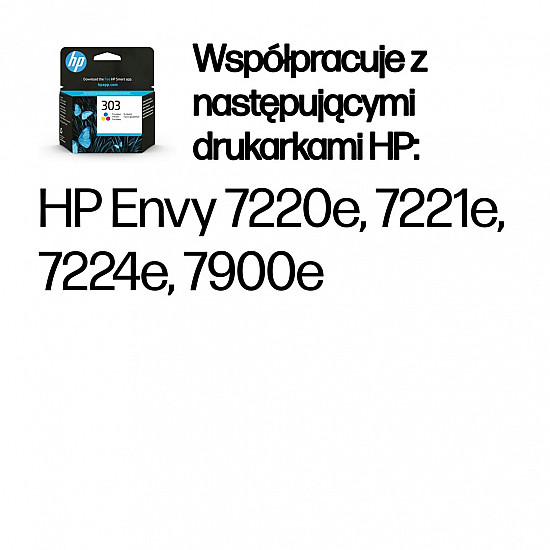 303 Cyan-Magenta-Yellow Original printer cartridge, standard yield, ink base, 4 ml, 16