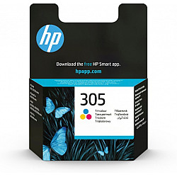 HP 305 Tri-Color Ink Cartridges, 100 pages, for HP DeskJet 2300, 2710, 2720, Plus 4100