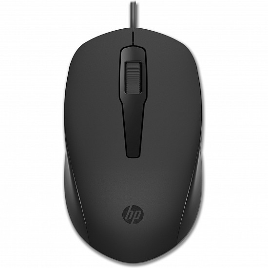 150 Wired Mouse, Ambidextrous, Optical, USB Type-A, 1600 DPI, Black