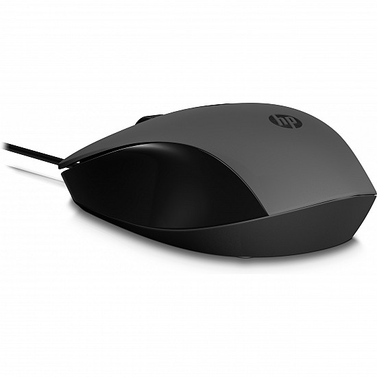 150 Wired Mouse, Ambidextrous, Optical, USB Type-A, 1600 DPI, Black