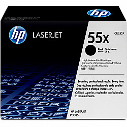 HP original LaserJet Toner cartridge CE255X black standard capacity 12.500 pages 1-pack