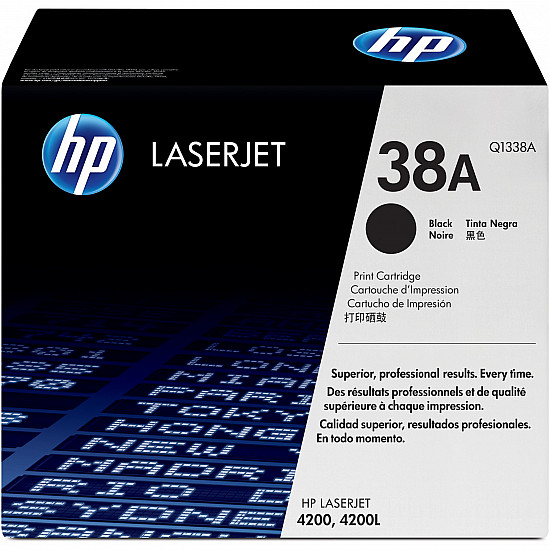 38A Black Original LaserJet Toner Cartridge, 12000 pages, black