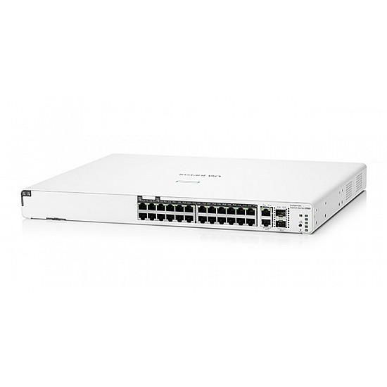 24+4P HP Enterprise Aruba Instant On 1960 24G 2SFP+ 2XGT PoE+ (370W) M RM Switch