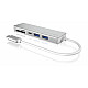 Dockingstation ICY BOX USB-C 2xUSB3.0 SuperSpeed 1x USB-C 1xCardReader microSD/SD Silver