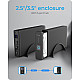 Obudowa IB-382H-C31 2,5/3,5 HDD z wbudowanym HUB 1xUSB-C, 2xUSB -A, 12V2A