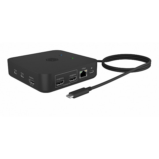 Docking station IB-DK4090-C 12in1, 3x HDMI,LAN,USB, PD up to 100W