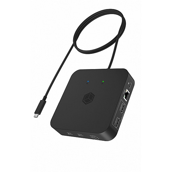 Docking station IB-DK4090-C 12in1, 3x HDMI,LAN,USB, PD up to 100W