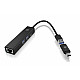 Hub IB-HUB1439-LAN 4w1 HUB, 1x USB-C, 2xUSB-A, 1x LAN