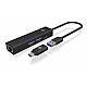 Hub IB-HUB1439-LAN 4w1 HUB, 1x USB-C, 2xUSB-A, 1x LAN