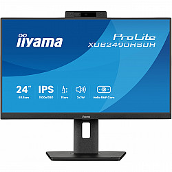 ProLite XUB2490HSUH-B2, LED-Monitor 60.5 cm (24 Zoll), schwarz (matt), FullHD, IPS, Webcam, Mikrofon, USB-Hub, 100Hz Panel