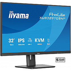 ProLite XUB3297QSNP-B1, LED-Monitor 80 cm (32 Zoll), schwarz (matt), WQHD, IPS, USB-C-Dock, KVM-Switch, RJ45, 100Hz Panel