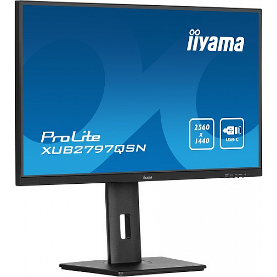ProLite XUB2797QSN-B2, LED-Monitor 68.5 cm (27 Zoll), schwarz (matt), QHD, IPS, Adaptive Sync, USB-C Dock, RJ 45, 100Hz Panel