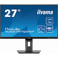 ProLite XUB2797QSNP-B1, LED-Monitor 68.5 cm (27 Zoll), schwarz (matt), WQHD, IPS, USB-C-Dock, KVM-Switch, RJ45, 100Hz Panel