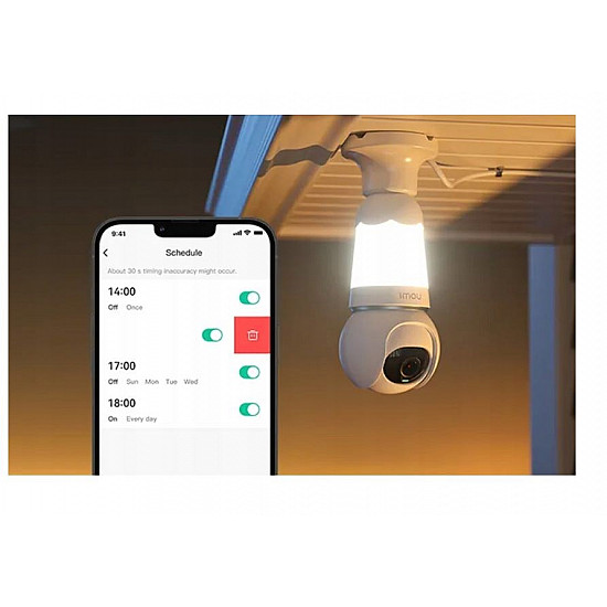 2in1 Bulb and 360° Outdoor Camera WiFi IMOU Bulb Cam 5MP