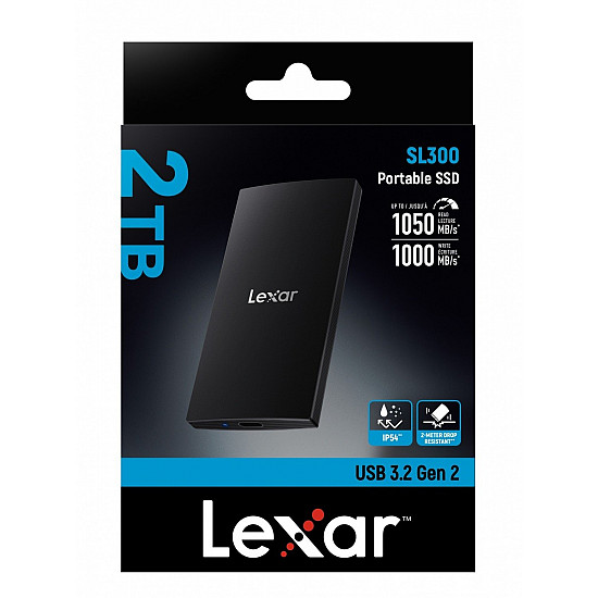 LEXAR SL300 Išorinis SSD su USB-C, 2TB, 2025