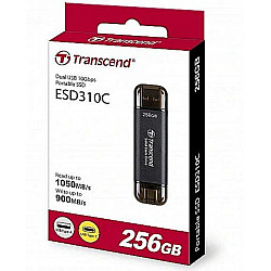 Išorinis SSD Transcend ESD310C 256GB, USB 10Gbps, Type C/A
