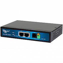Z ALLNET ISP Bridge Modem VDSL2 mit Vectoring/Point-to-Point Slave-Modem & 2x PoE IEEE802.3at Ports unmanaged ALL-MC116SPV-VDSL2