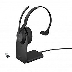 25599-889-989, Wired and wireless, Office call centre, 20 - 20000 Hz, 79 g, Headphones, Black