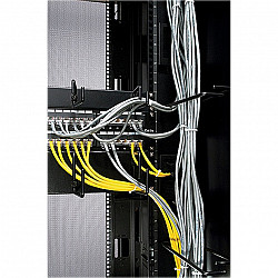 1U Horizontal Cable Organizer Black