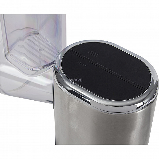 KÜCHENminis Gemüseschneider Salat-to-go, Zerkleinerer edelstahl/schwarz, 150 Watt