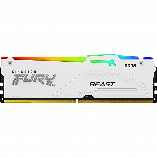 Kingston FURY Beast operatyvinė atmintis su RGB, 5600MT/s CL36 balta 2025