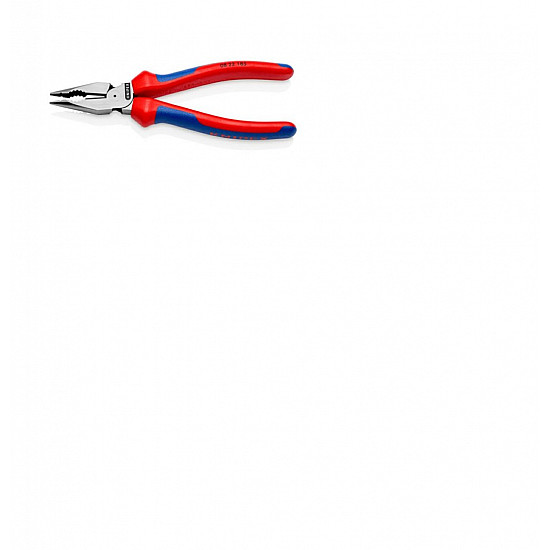 08 22 185, needle nose pliers, 1.3 cm, 61 HRC, blue, red, 55 mm, 185 mm