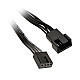 4-pin PWM extension 30 cm - black